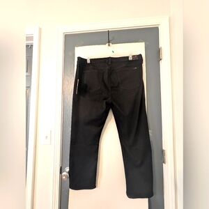 Jen 7 Mankind Black Jeans Sculpting Tulip‎ Hem Women's Size 18 NWT